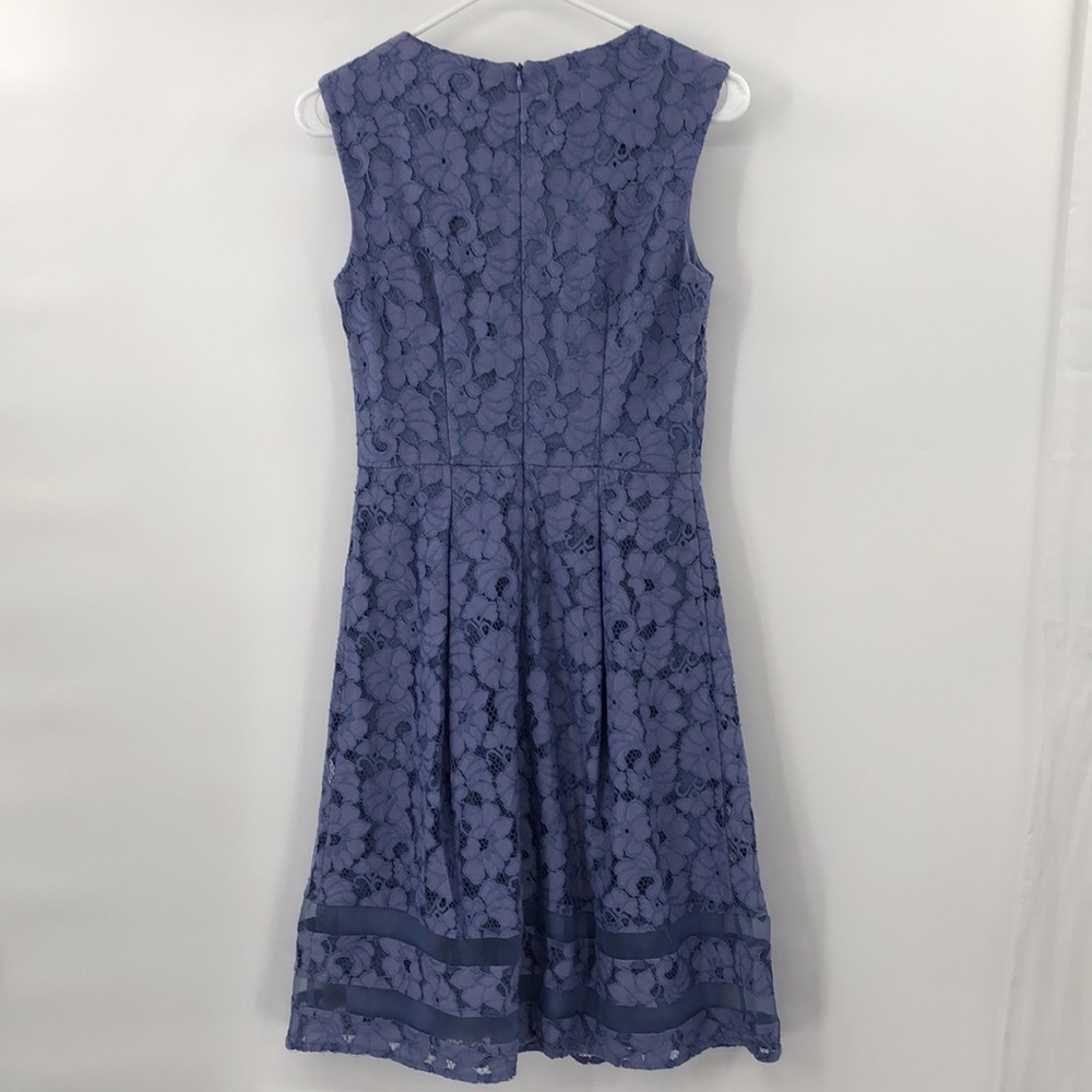 3/$25 AB Studio Sleeveless Dress Size 4 Floral Lace Overlay Fairy - Picture 6 of 9
